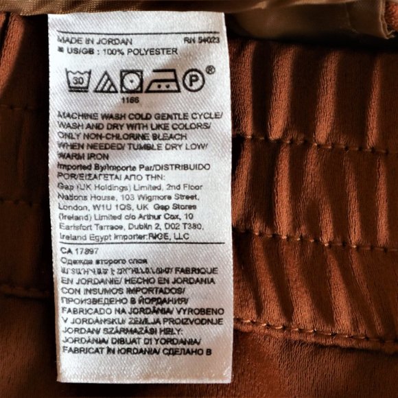 Banana Republic Copper Satin Cargo Joggers - Picture 9 of 9